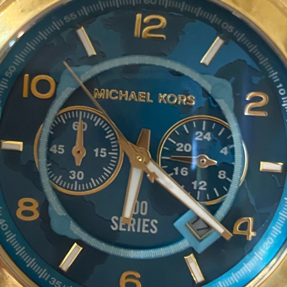 Michael Kors Hunger Stop Turquoise Watch - Picture 5 of 5